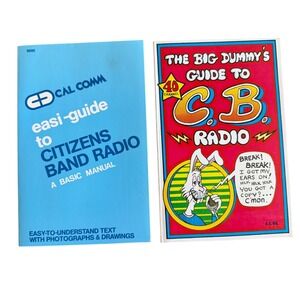 Vintage CB Radio Books‎ Big Dummys Guide to CB Radio & Easi-Guide Cal Comm Lot 2
